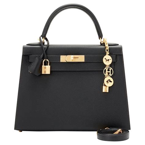 hermes kelly 28 black epsom|Hermes kelly for sale.